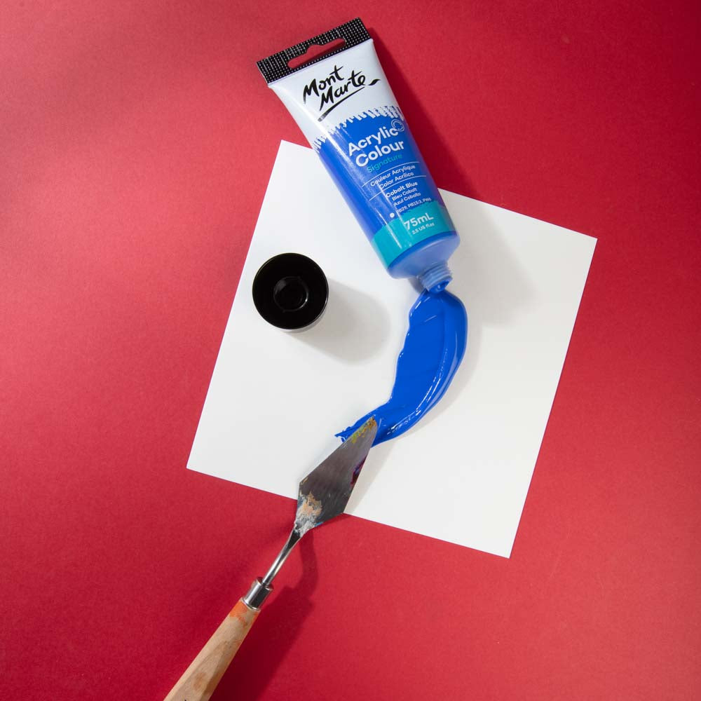 75ml Mont Marte Acrylic Colour Signature Paint Tube - Cobalt Blue