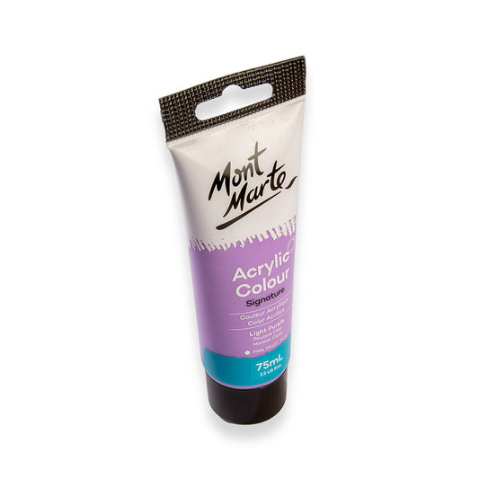 75ml Mont Marte Acrylic Colour Signature Paint Tube - Light Purple