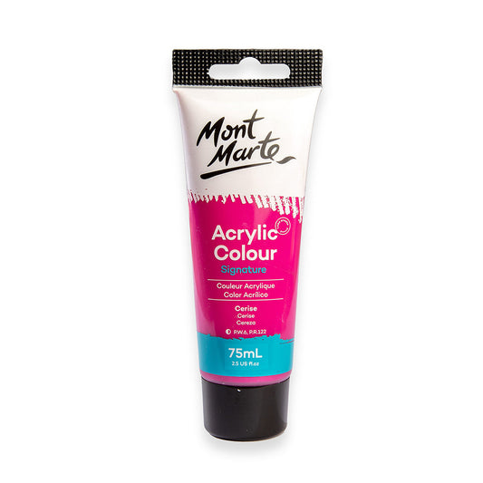 75ml Mont Marte Acrylic Colour Signature Paint Tube - Cerise