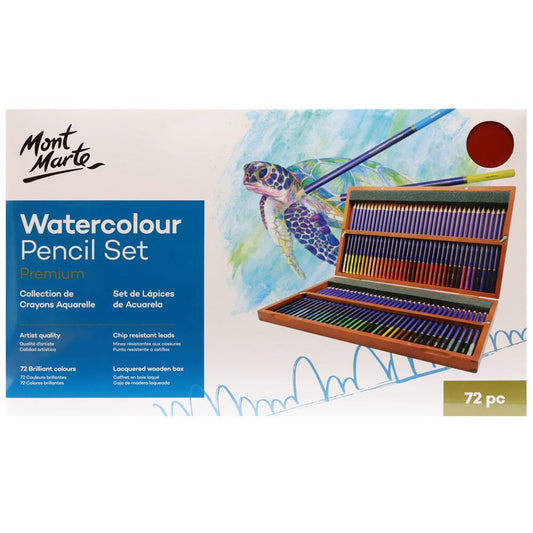 72pc Mont Marte Watercolour Pencil Set