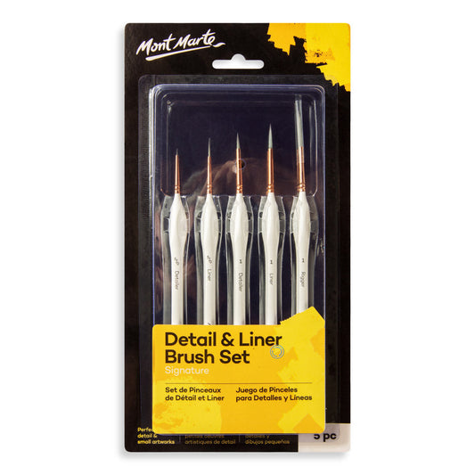 Mont Marte Detail & Liner Brush Set Signature 5pc