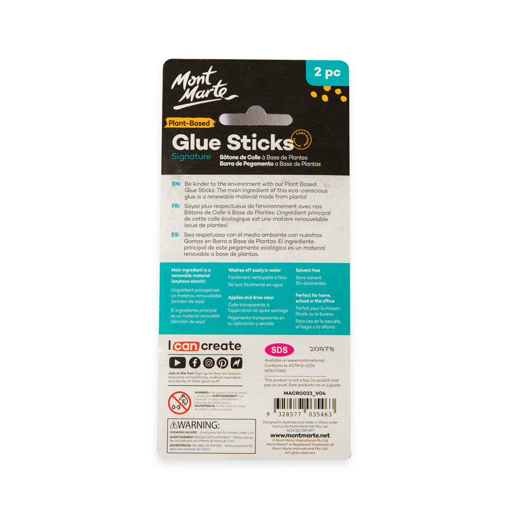 Plant Based Glue Stick 2pc (22g)