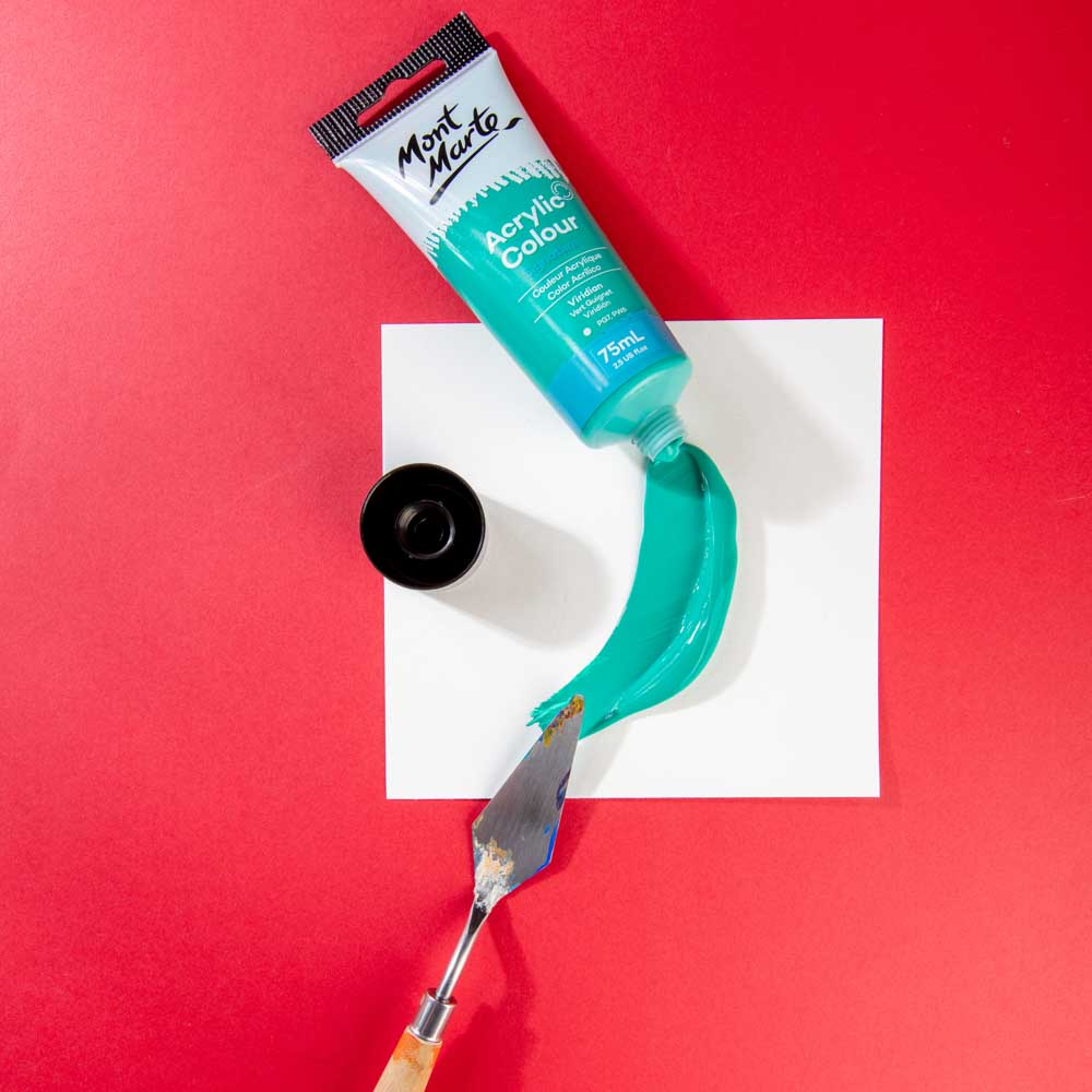 75ml Mont Marte Acrylic Colour Signature Paint Tube - Viridian