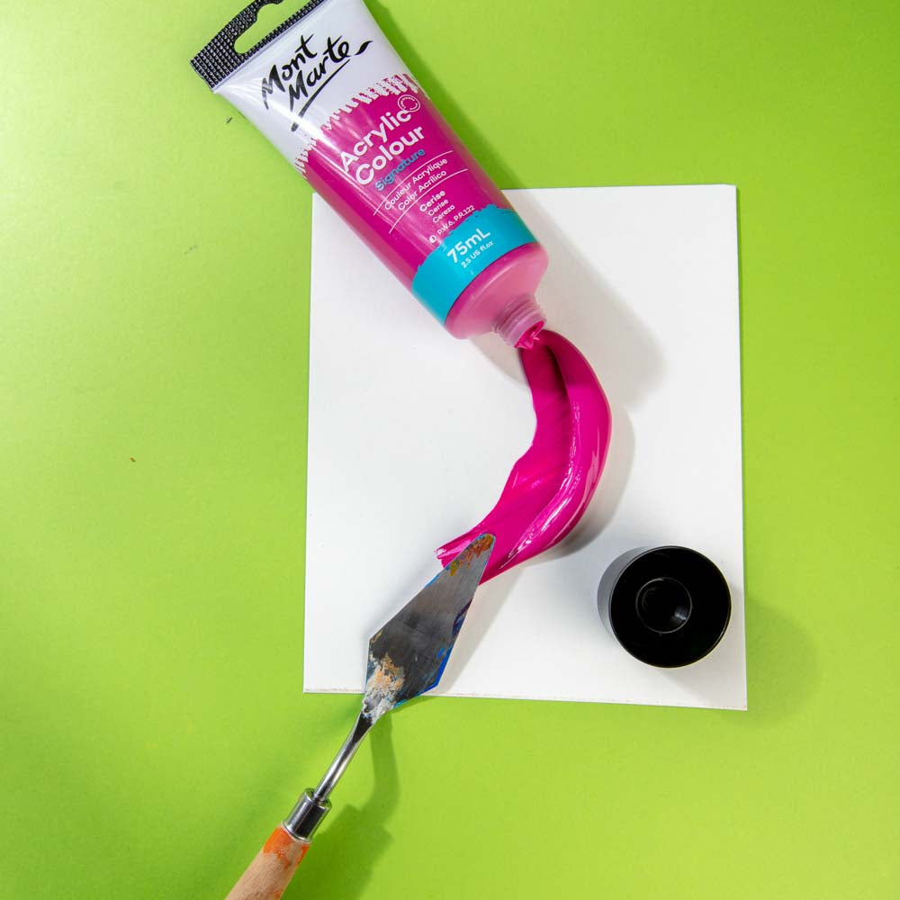 75ml Mont Marte Acrylic Colour Signature Paint Tube - Cerise